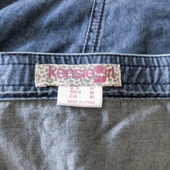 Denim Blue Jean Strapless Dress - Picture 5 of 5